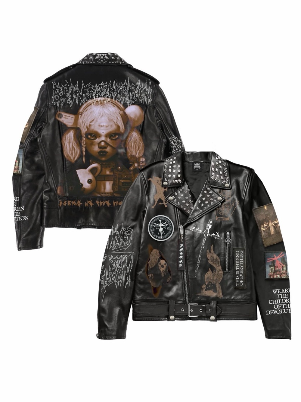 Bring Me The Horizon Vegan Leather Jacket  NeX GeN Dreamseeker Coat Size Large